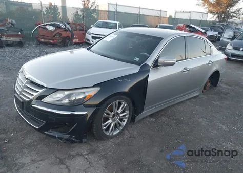 2013 Hyundai Genesis 3.8 из США, поврежденный, VIN KMHGC4DD3DU230457